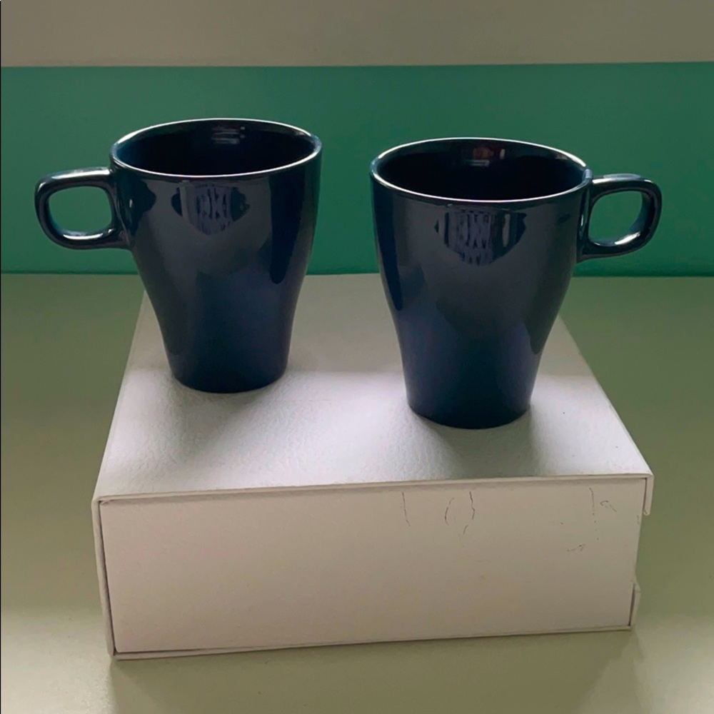IKEA Teal Mugs Set of Two